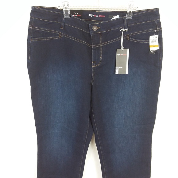 Style & Co Jeans Ankle Mid Rise Retro Fresh NWT -1 - Picture 5 of 6